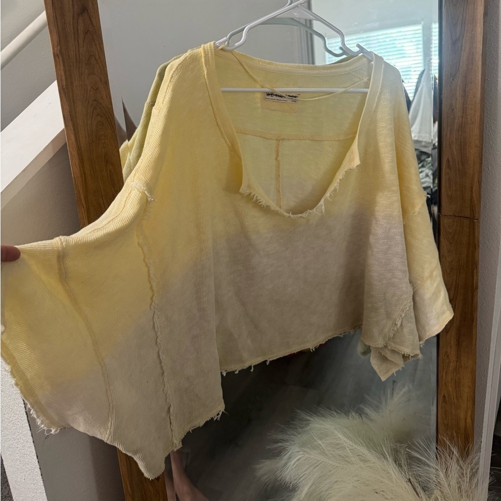BNWOT Free People We The Free After Midnight Washed Tee - Picture 3 of 5